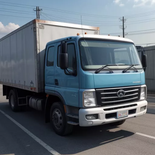 파란색 화물 덤프트럭 호아마이 3.45톤 4륜 - HD3450B.4X4-E2TD