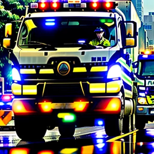 Truk didenda karena melanggar rambu lalu lintas