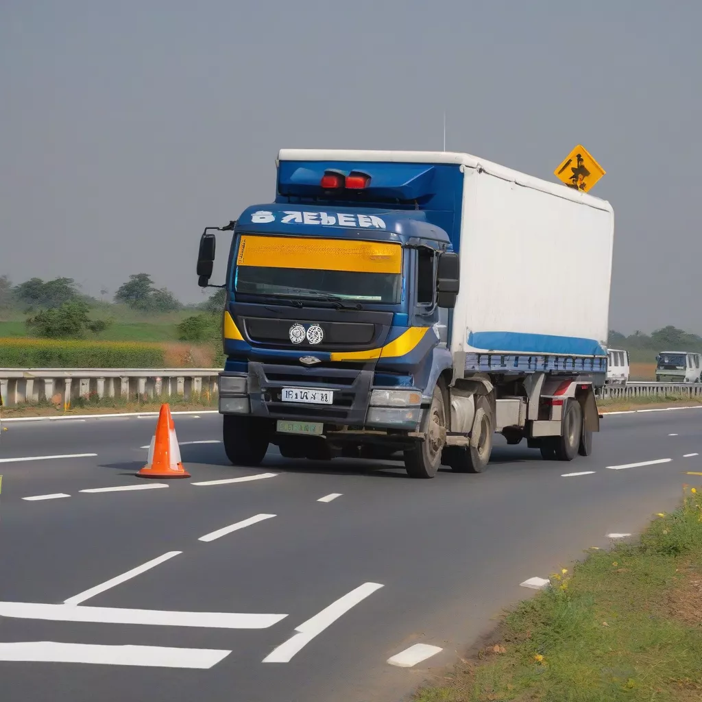 Truck fined for speeding