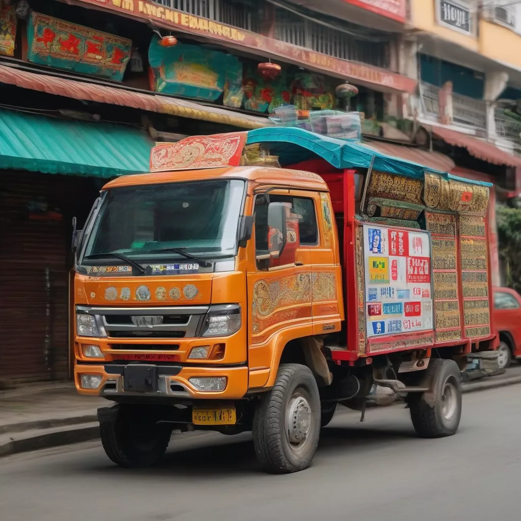 Xe tải biển số đẹp