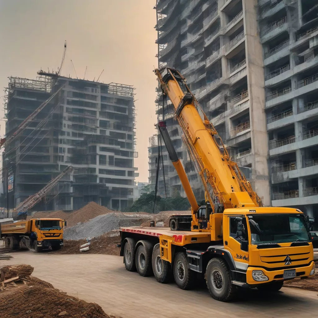 Xe tải cần cẩu tại Hà Nội