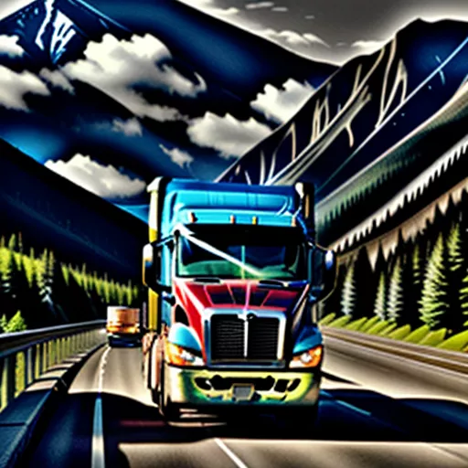 LKW auf der Nationalstraße 1A