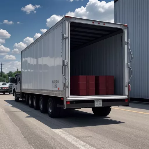Chenglong H7 truck unloading cargo at a warehouse