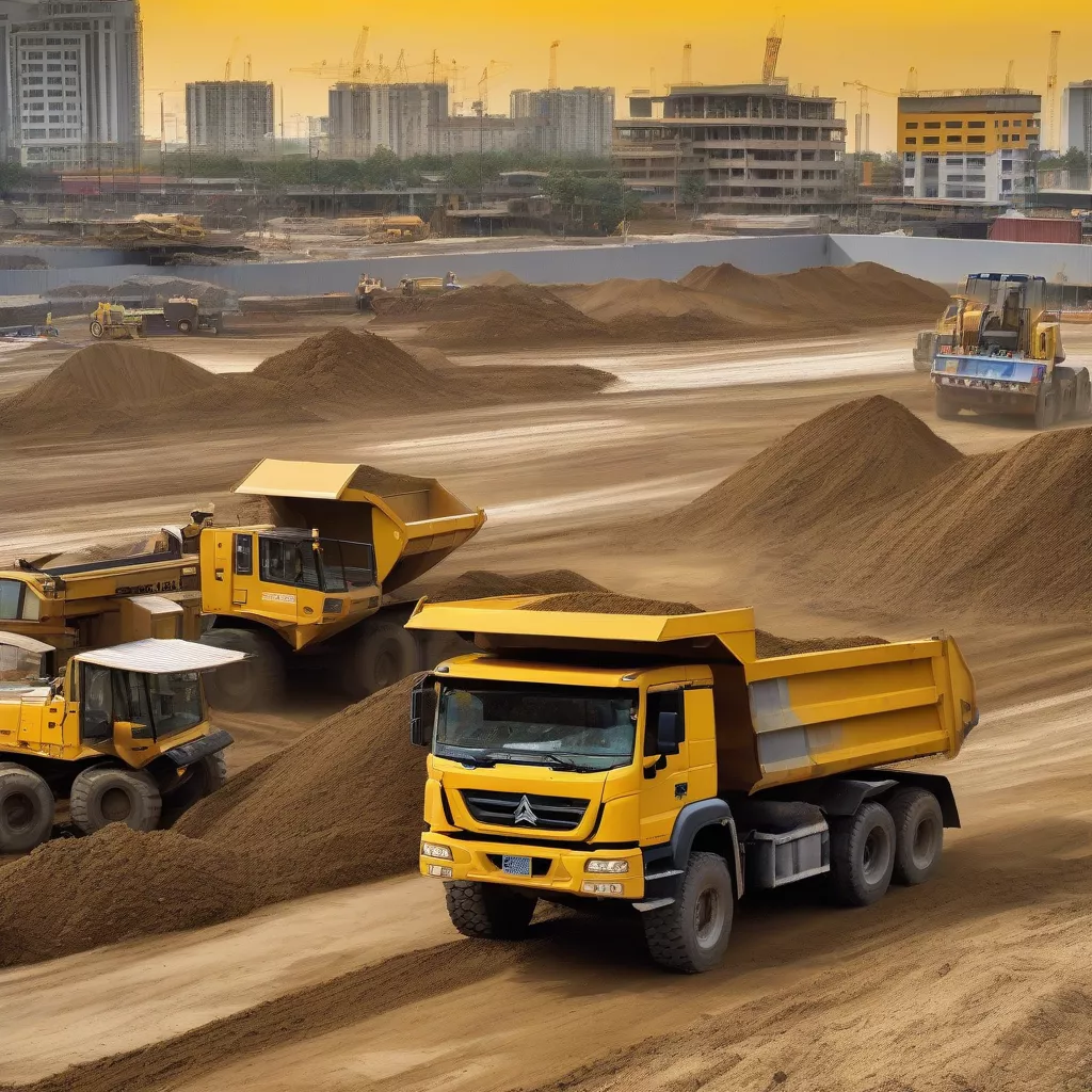 Xe tải chở đất Howo