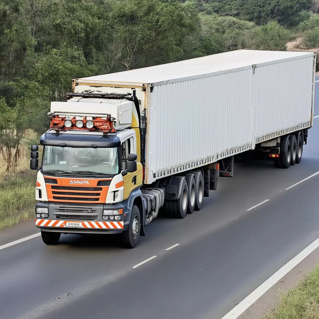 Xe tải chở hàng