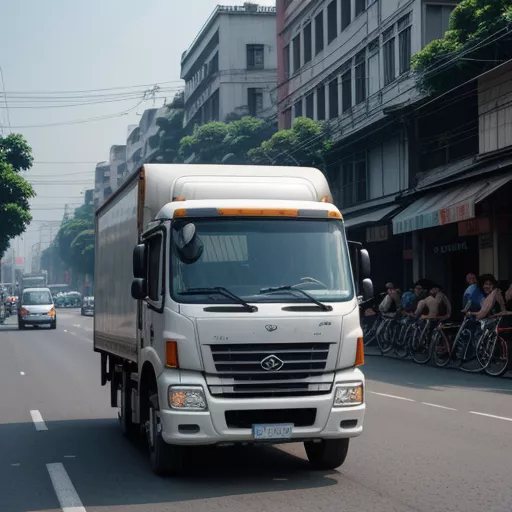 Xe tải chở hàng Hà Nội