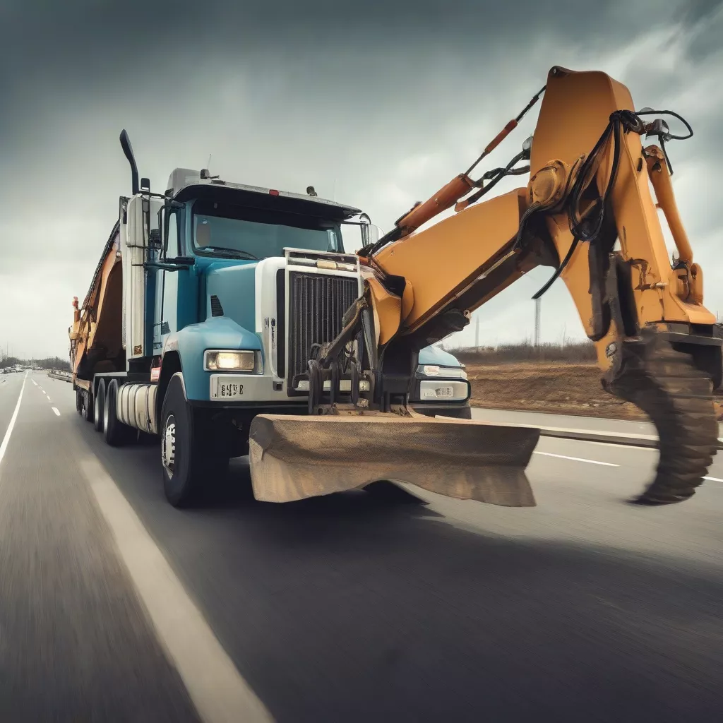 Excavator Transport Trucks: Hanoi's Construction Kings