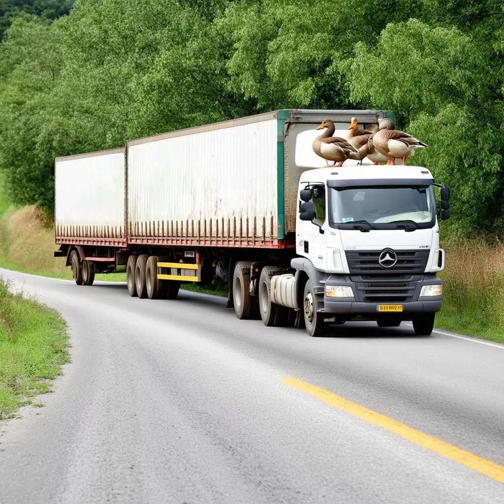 Ô Tô Chở Vịt: "Vua" Đường Làng, Giải Pháp Vận Chuyển Cấp Tốc Cho Bà Con