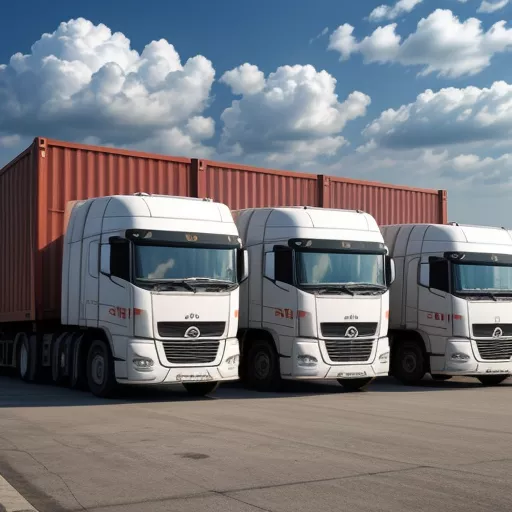 Xe tải container đỗ đậu bến cảng Hải Phòng