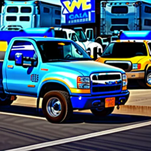 Camiões usados no mercado de Bình Dương