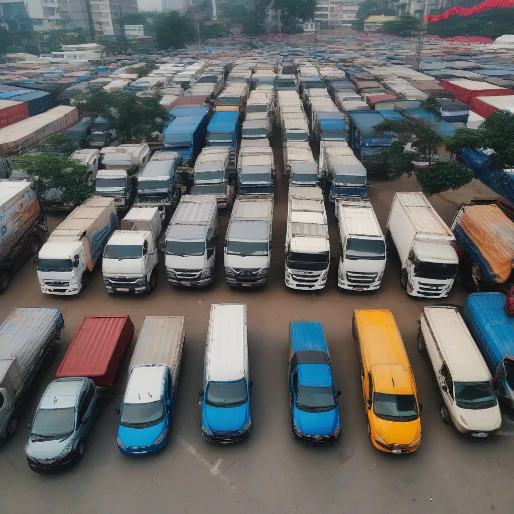 Xe tải cũ tại Hà Nội