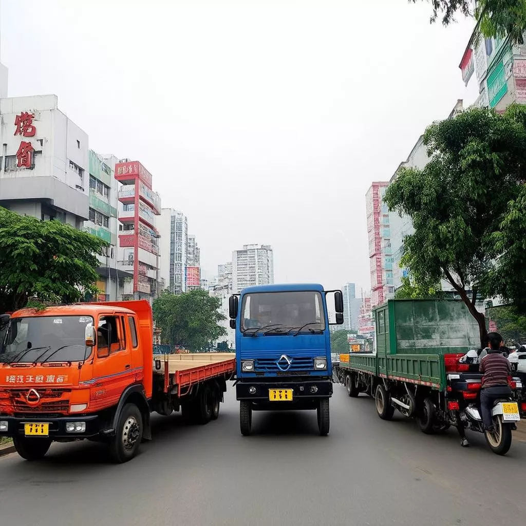 Xe tải cũ tại Hà Nội