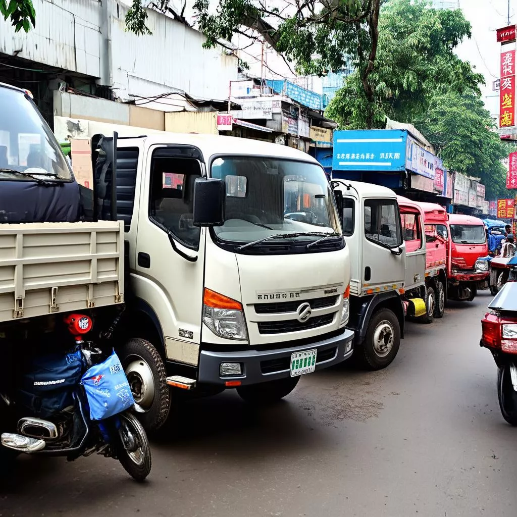 Xe tải cũ tại Hà Nội