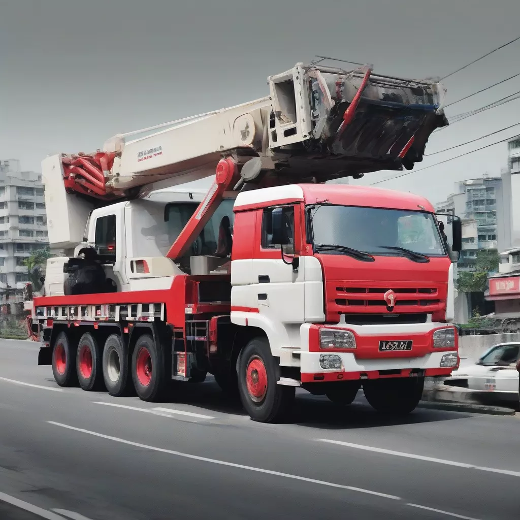 Cuu Long TMT 5-Ton Truck with Unic URV554 Crane