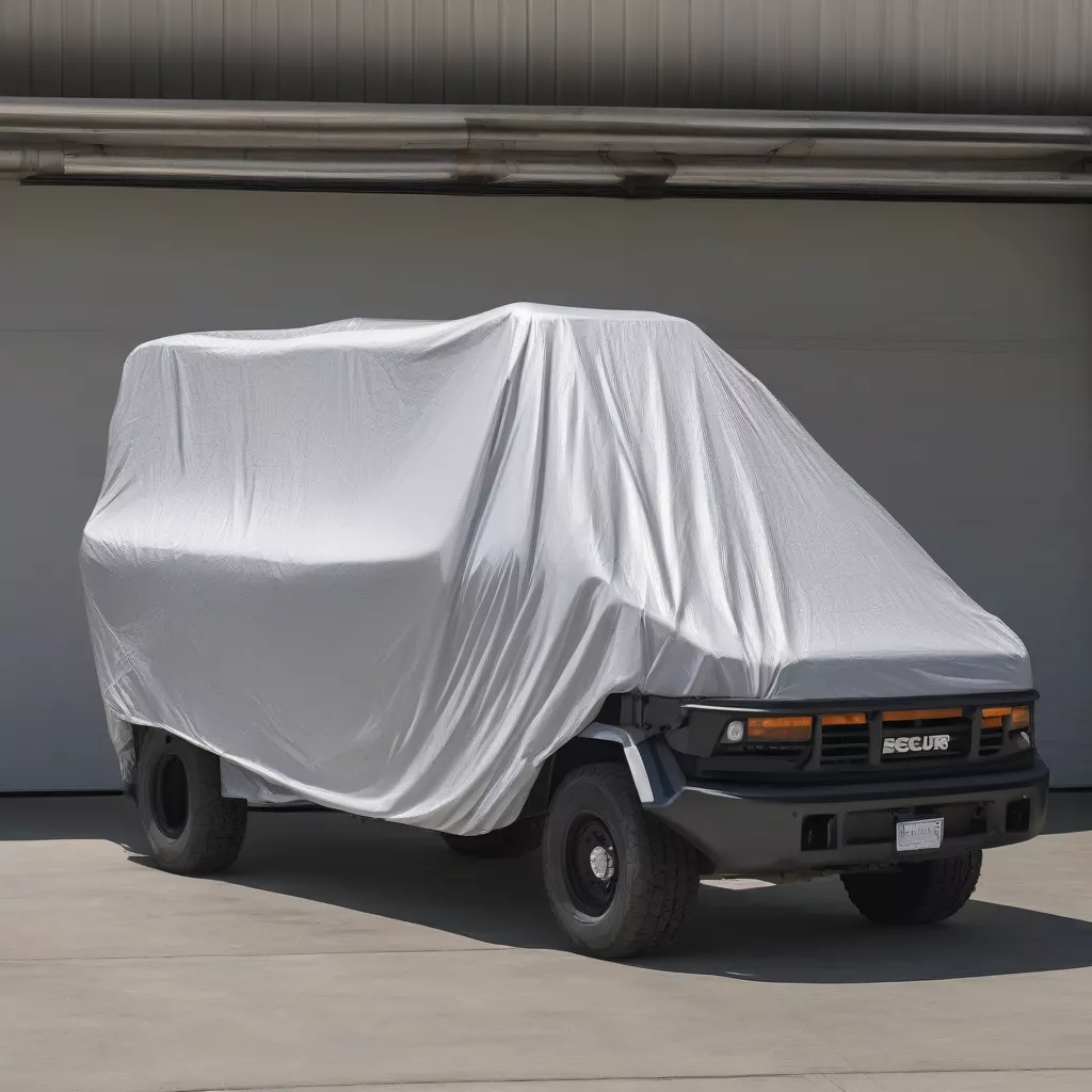 Truck Ready for Transport with Tarp Installed