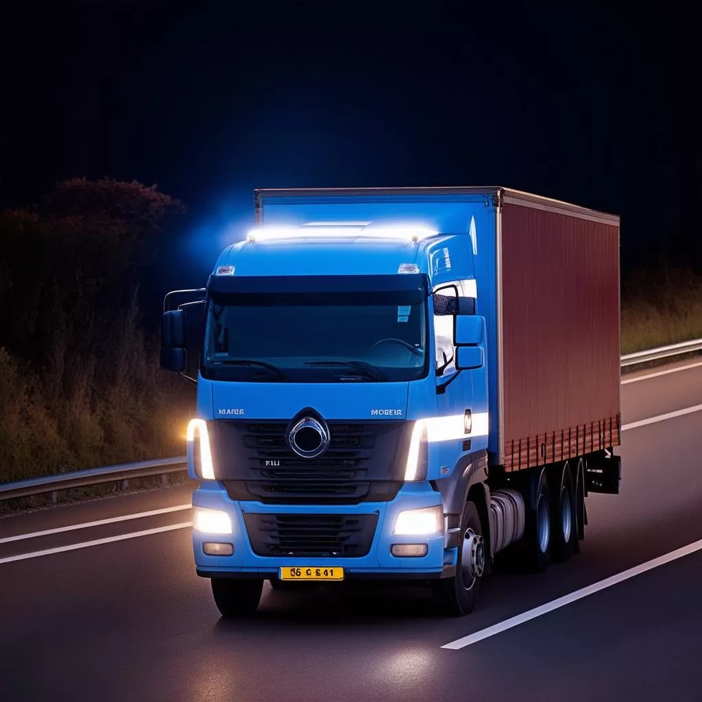 Xe tải dán phản quang