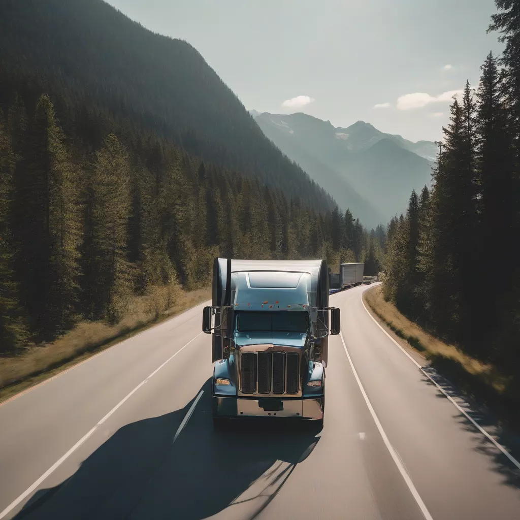 Xe tải đang di chuyển