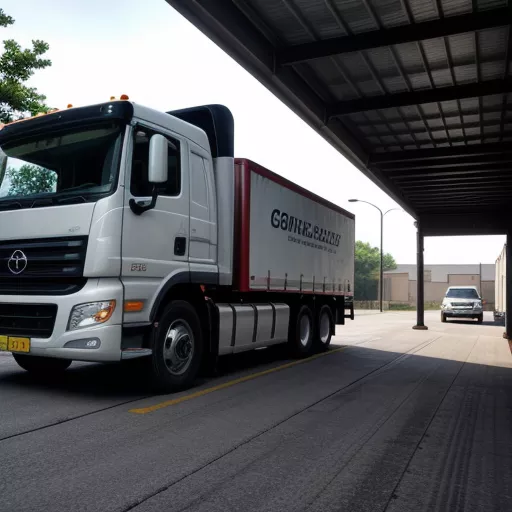 Camião a ser inspecionado numa oficina