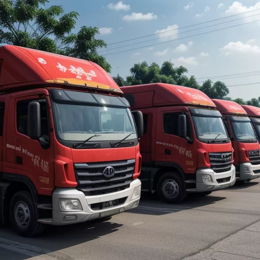 Trucks Parked in Hanoi