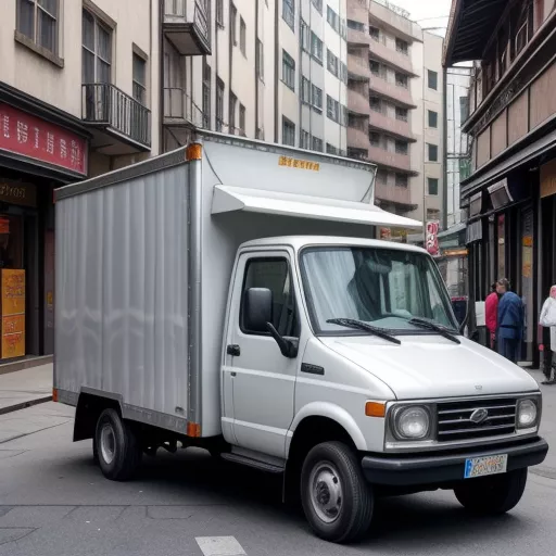 DFSK EQ1020 Box Truck Making a Delivery