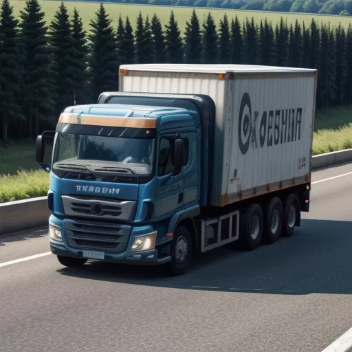 Camiões a circular em ordem