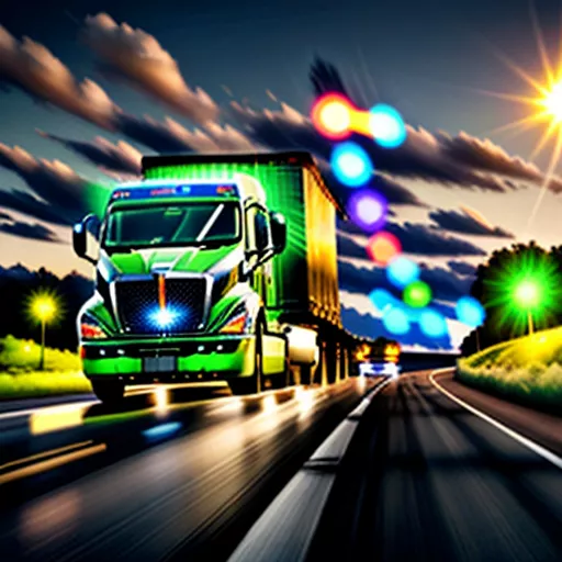 Camion che viaggia in autostrada con Aero Spacer