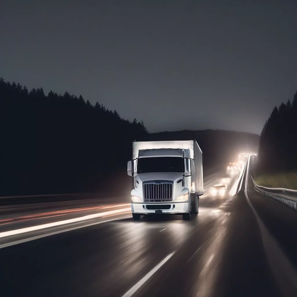 货车行驶在路上