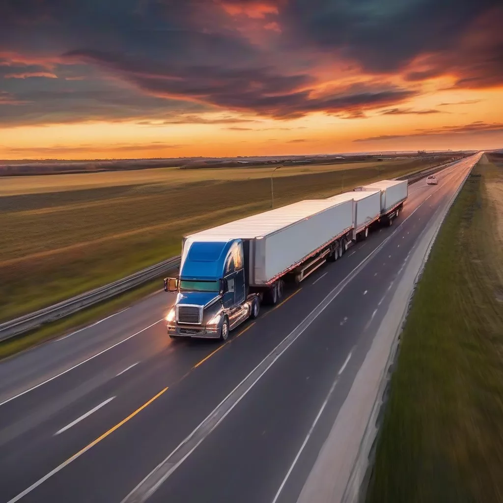 Camion sur l'Autoroute
