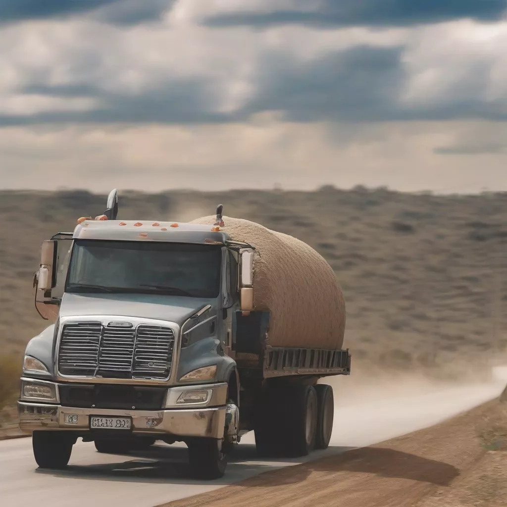 Truck Driving on Rough Road