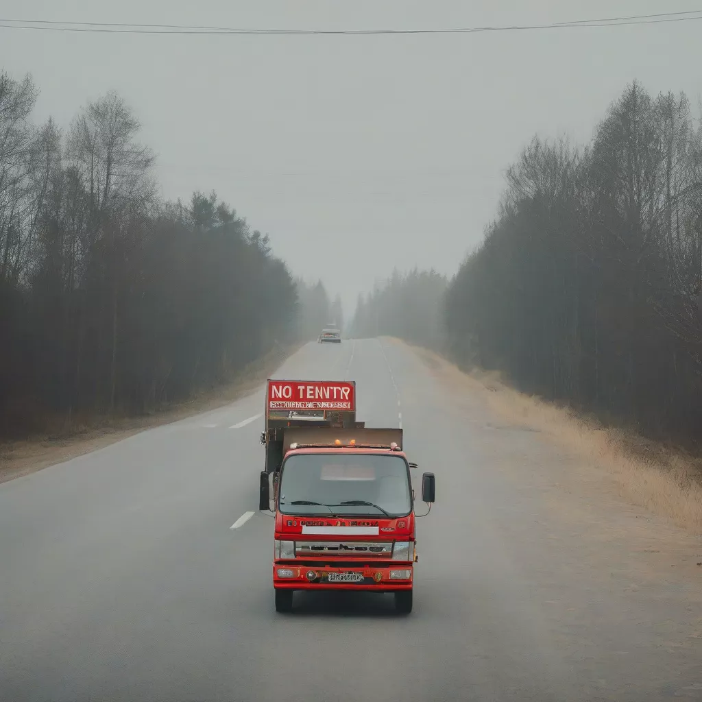 Xe tải đi vào đường cấm