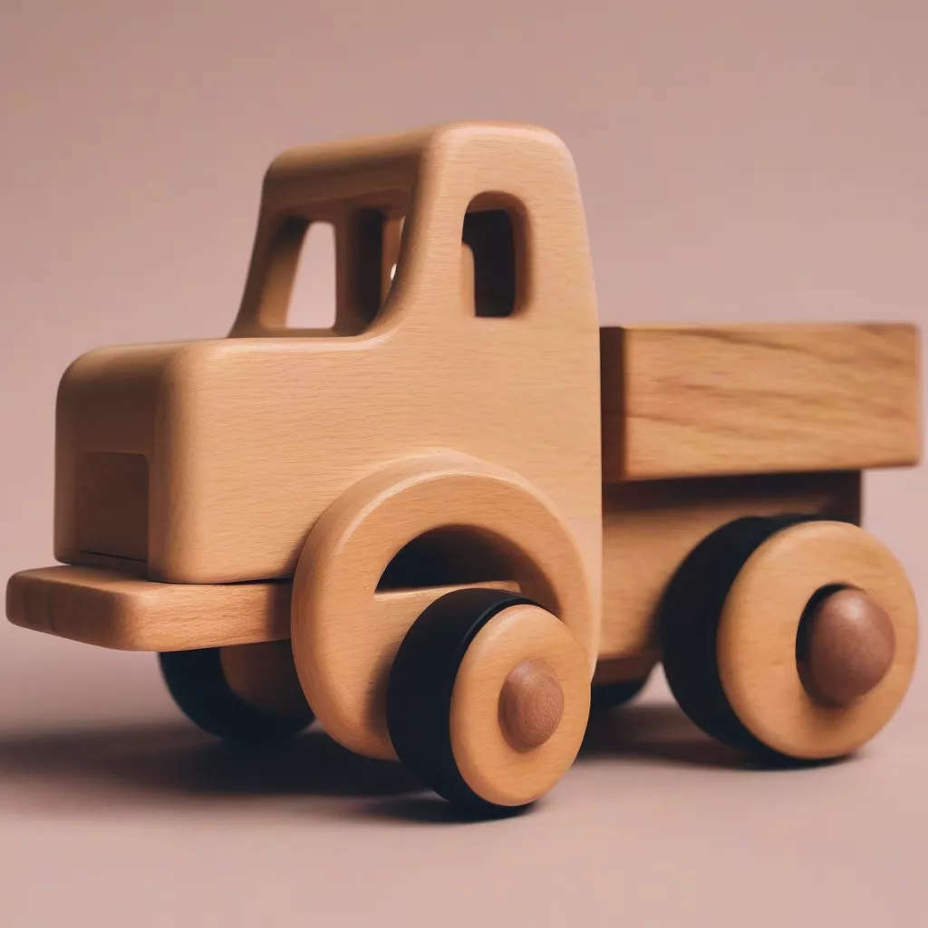 Camion jouet en bois