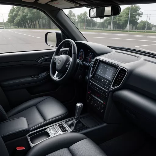 ドーサントラックIZ68S 3.5トン幌車のインテリア