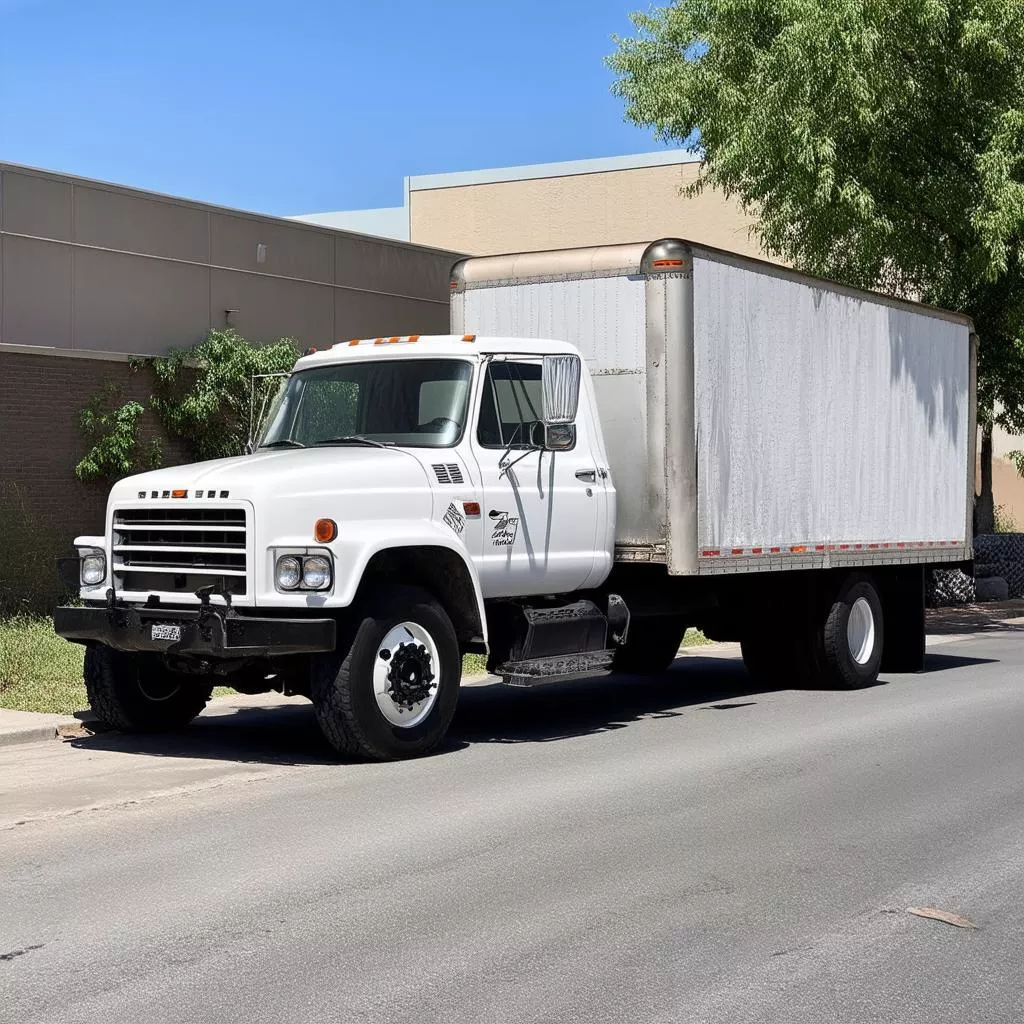 Xe Tải Đỗ Xe Dưới Lòng Đường