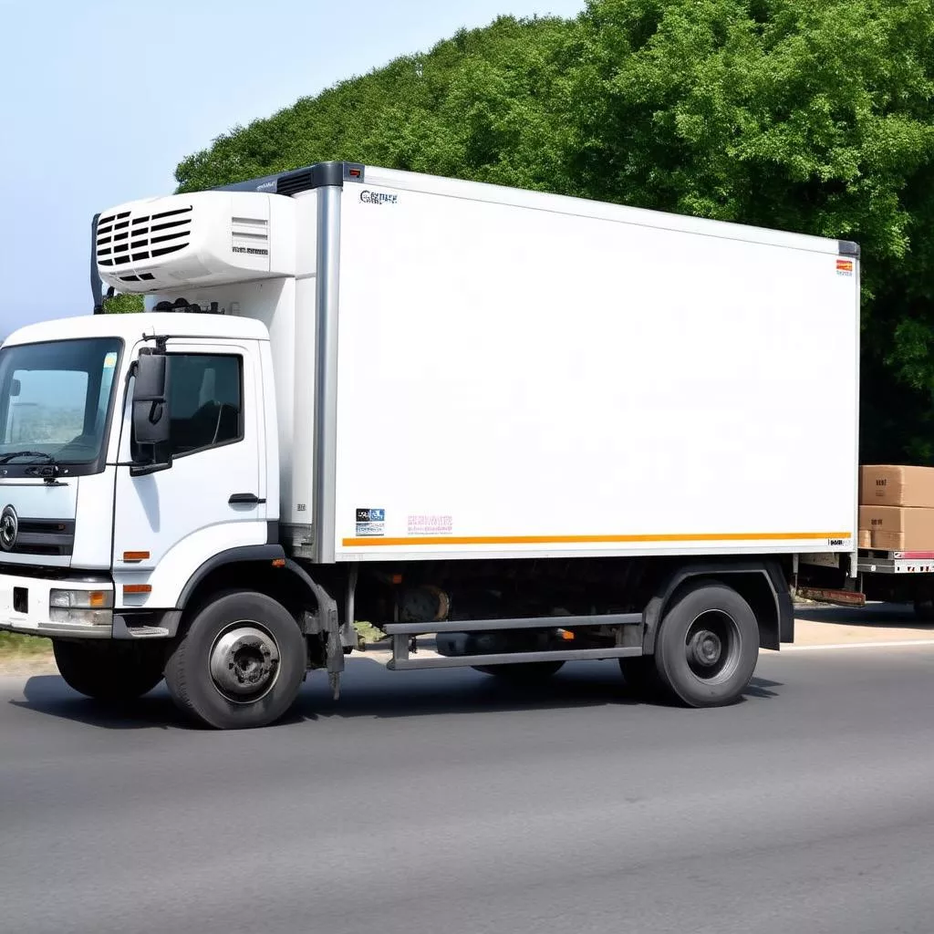 Xe Tải Đông Lạnh Chở Hàng