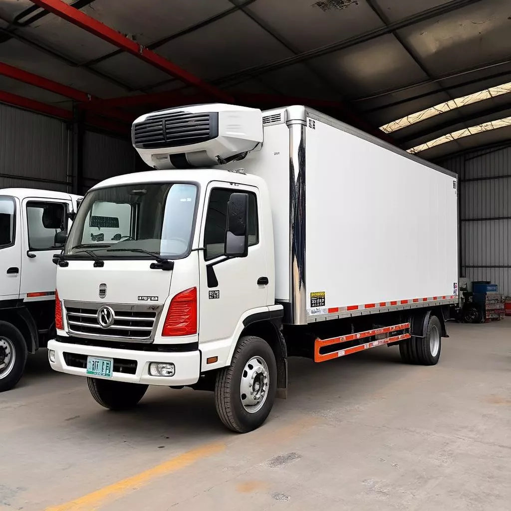 Xe tải đông lạnh mang biển số Hà Nội 30F