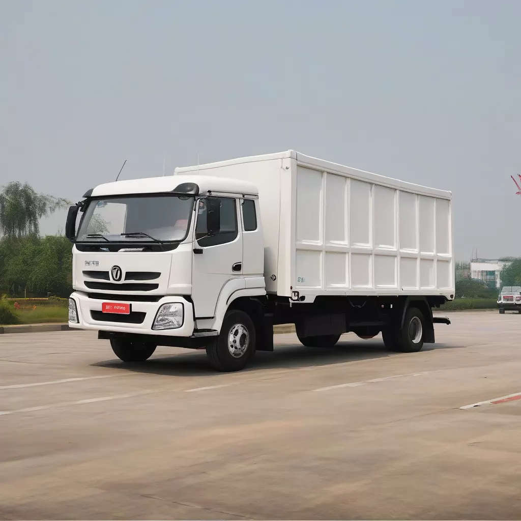 Xe tải Dongfeng màu trắng