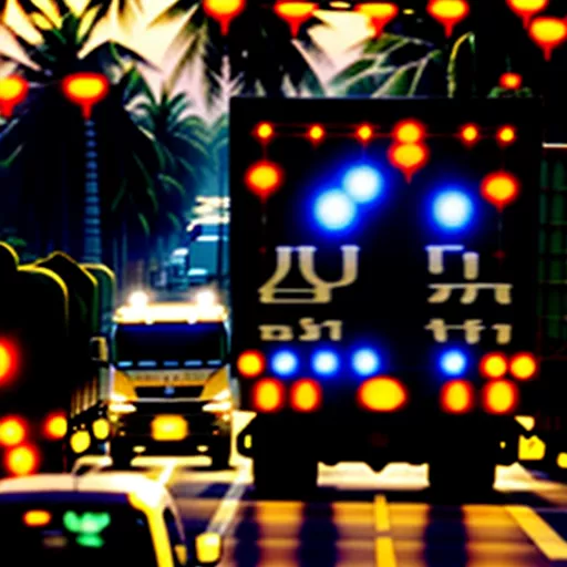 Camion che trasporta merci verso Bien Hoa