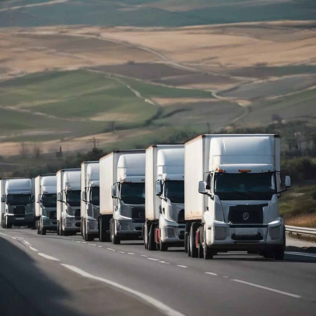 Xe tải dòng lạnh trên đường