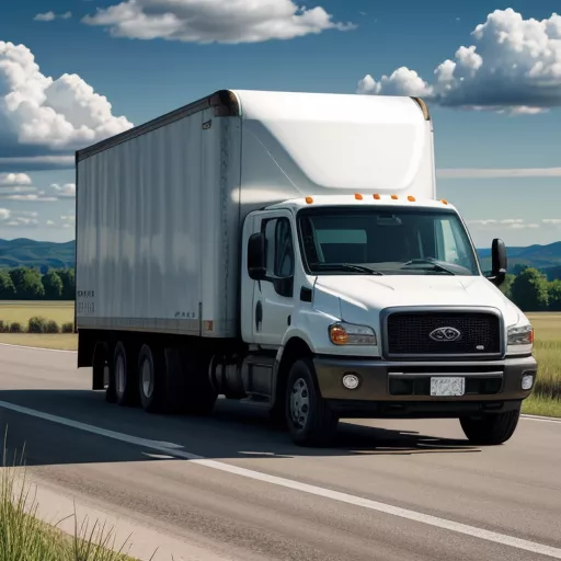 LKW mit Kofferaufbau