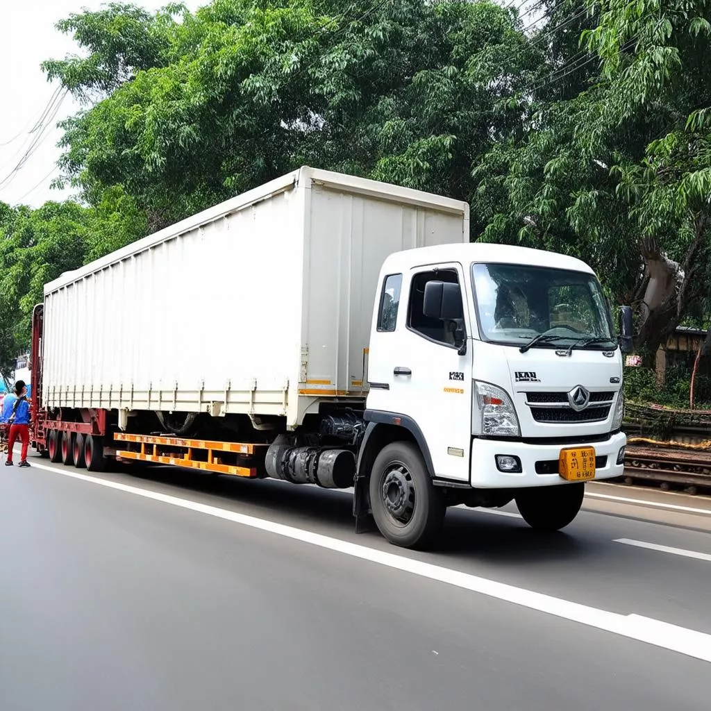 Dong Vay trucks in Hanoi