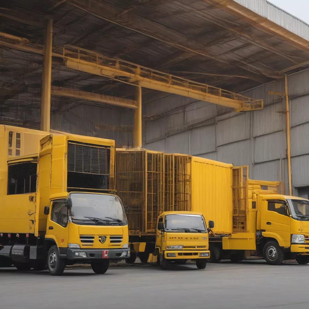 Camião Dongfeng amarelo