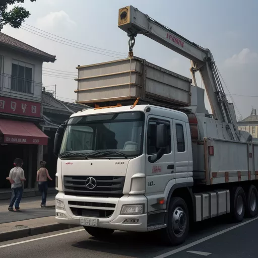 Xe tải Dongfeng B170 gắn cẩu Palfinger tại Hà Nội
