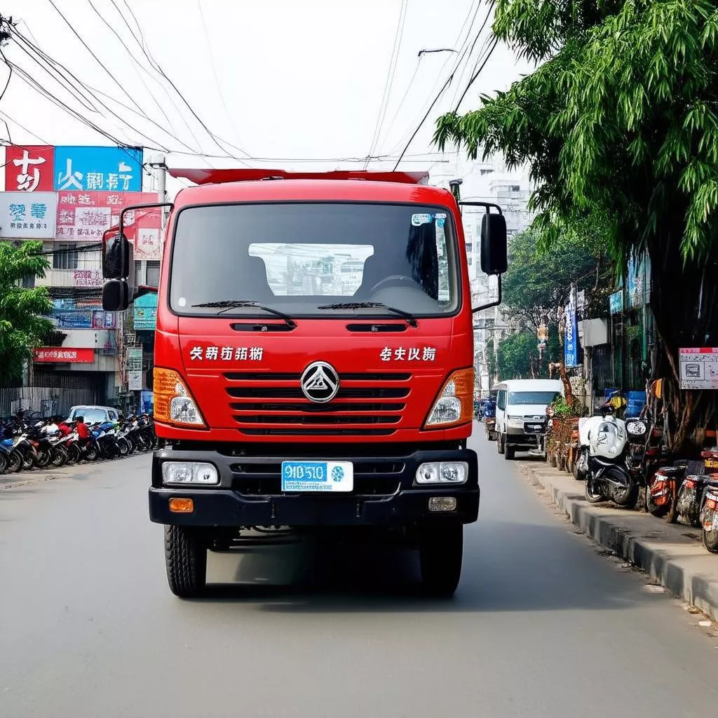 Dongfeng truck in Hoang Mai, Hanoi