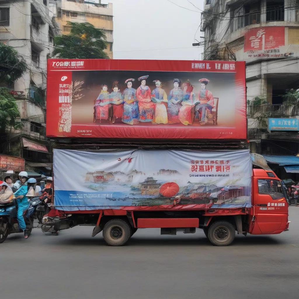 Camião Dongfeng em Hoàng Văn Thụ