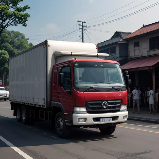 Dongfeng truck in Hanoi