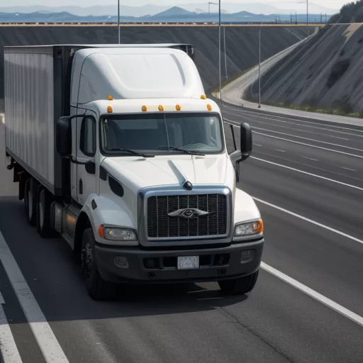 Camião parado na faixa de emergência