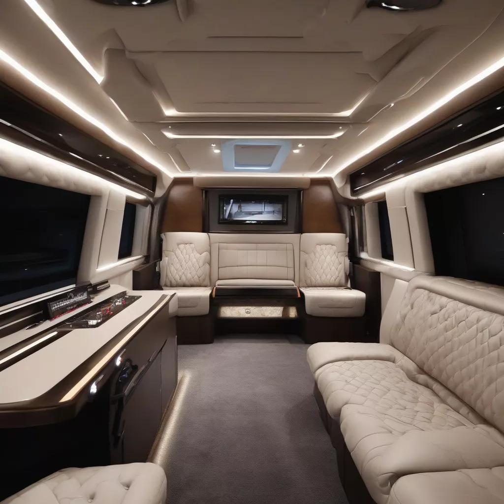 Camião insonorizado com interior luxuoso