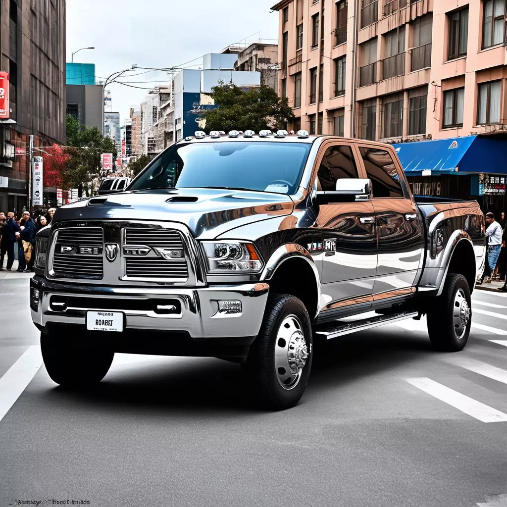 Xe tải được đánh bóng bóng bẩy