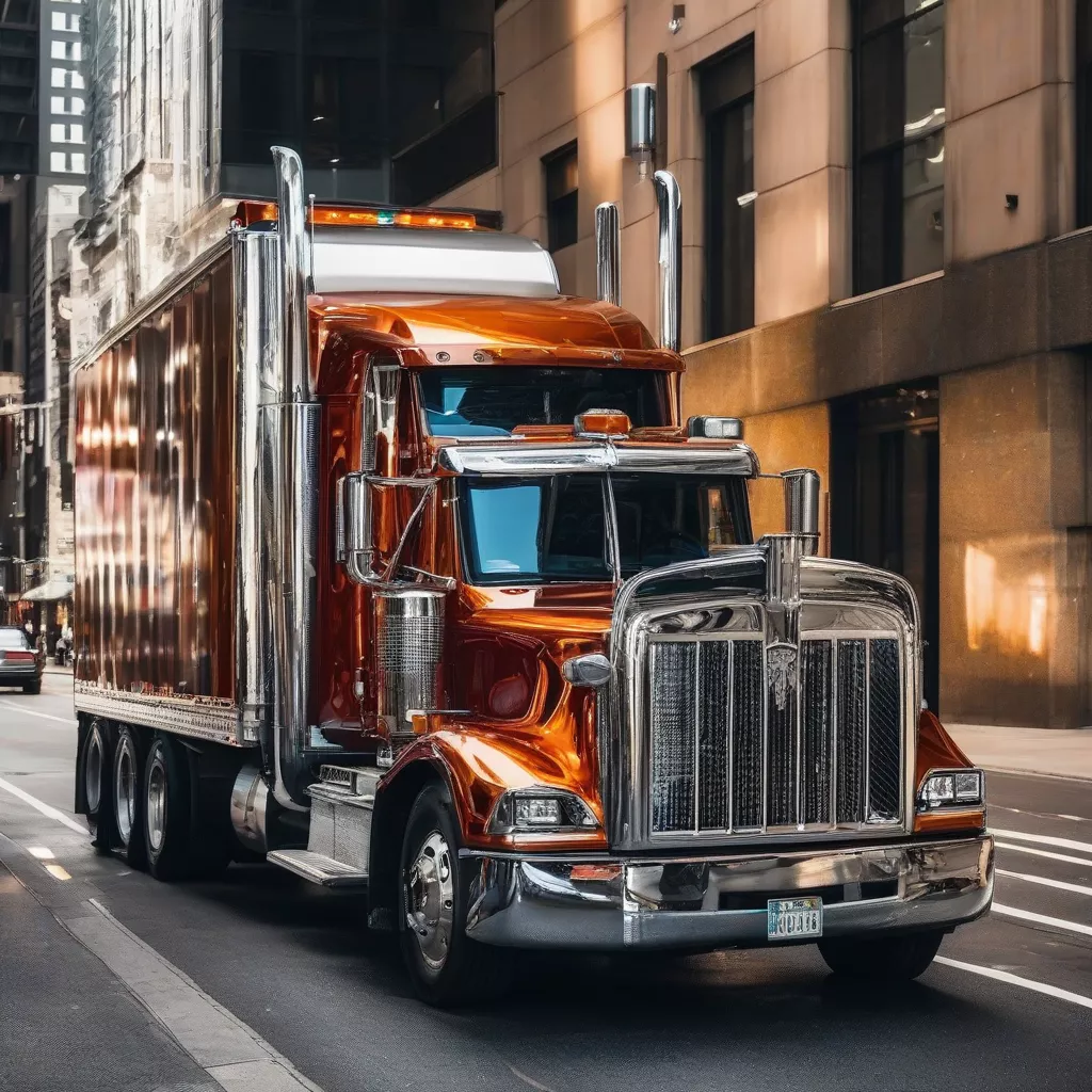 Xe tải được đánh bóng bóng loáng