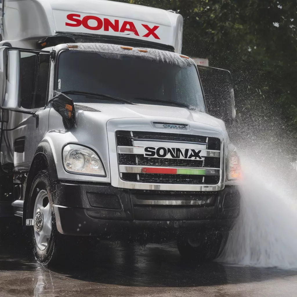 Camion lavé avec Sonax